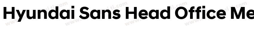 Hyundai Sans Head Office Medium字体转换